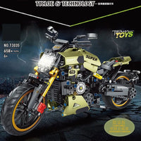 Thumbnail for Building Blocks MOC Classic Motorcycle Ducati Diavel 1260 Bricks Toys T3035 Construction Set Toys - 4