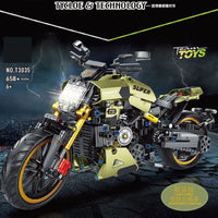 Thumbnail for Building Blocks MOC Classic Motorcycle Ducati Diavel 1260 Bricks Toys T3035 - 4