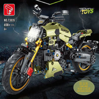 Thumbnail for Building Blocks MOC Classic Motorcycle Ducati Diavel 1260 Bricks Toys T3035 - 2