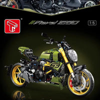 Thumbnail for Building Blocks MOC Ducati Diavel 1260 Classic Motorcycle Bricks Toy T4021 - 2