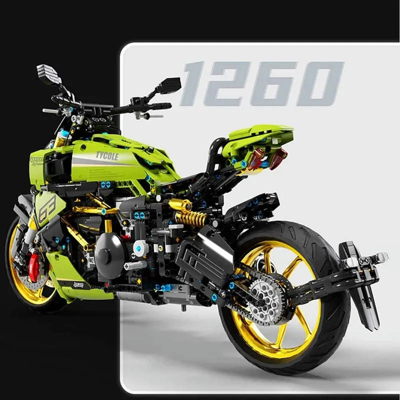 Building Blocks MOC Ducati Diavel 1260 Classic Motorcycle Bricks Toy T4021 - 8
