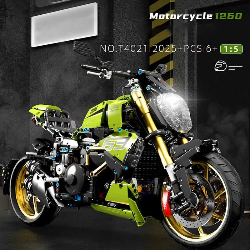 Building Blocks MOC Ducati Diavel 1260 Classic Motorcycle Bricks Toy T4021 - 7