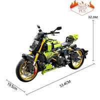 Thumbnail for Building Blocks MOC Ducati Diavel 1260 Classic Motorcycle Bricks Toy T4021 Construction Set Toys - 3