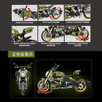 Thumbnail for Building Blocks MOC Ducati Diavel 1260 Classic Motorcycle Bricks Toy T4021 Construction Set Toys - 5