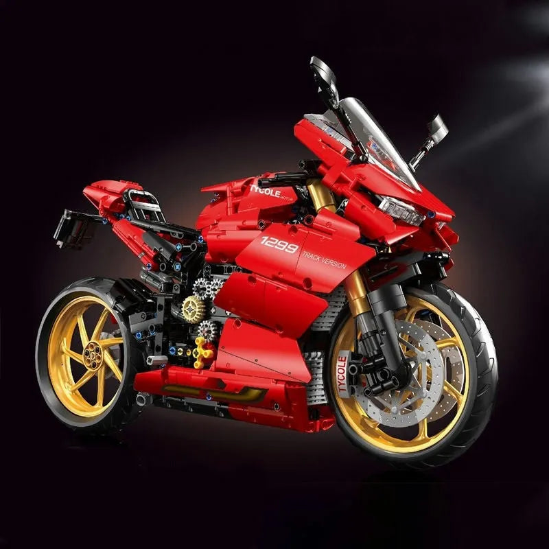 Building Blocks MOC Ducati Panigale S Racing Motorcycle Bricks Toy T4020 - 4