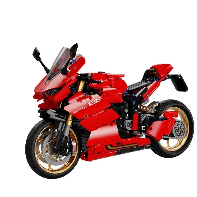 Building Blocks MOC Ducati Panigale S Racing Motorcycle Bricks Toy T4020 Construction Set Toys - 1