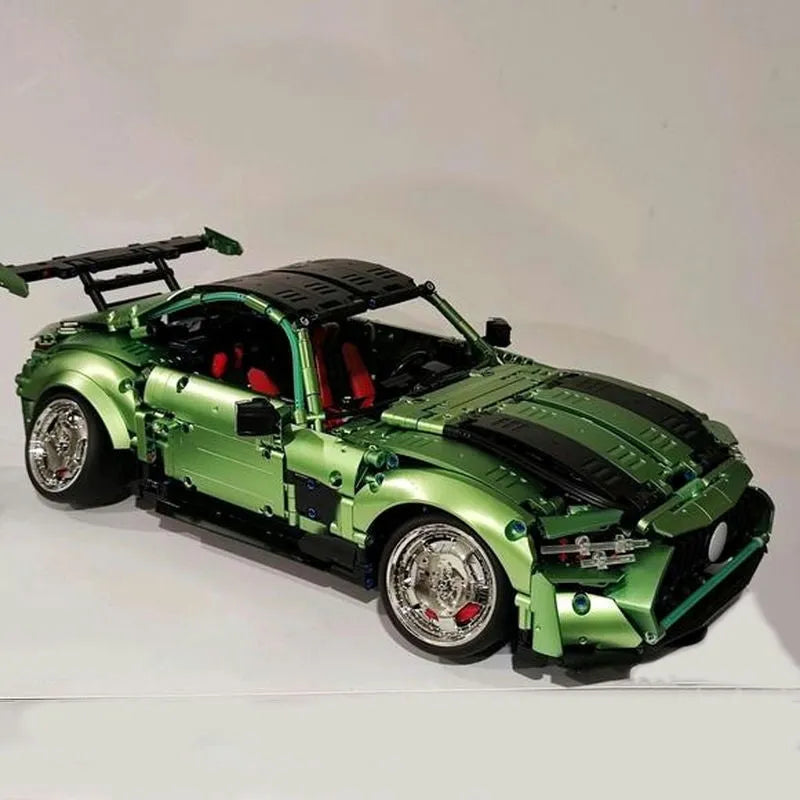 Building Blocks MOC Electroplated AMG GT Sport Racing Car Bricks Toys T5019 - 8