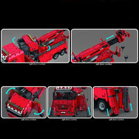Thumbnail for Building Blocks MOC Expert APP RC Water Rescue Fire Truck Bricks Toy Construction Set Toys - 5