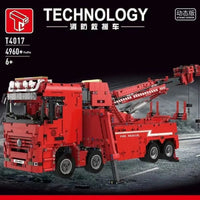 Thumbnail for Building Blocks MOC Expert RC APP Rescue City Fire Truck Bricks Toys - 2