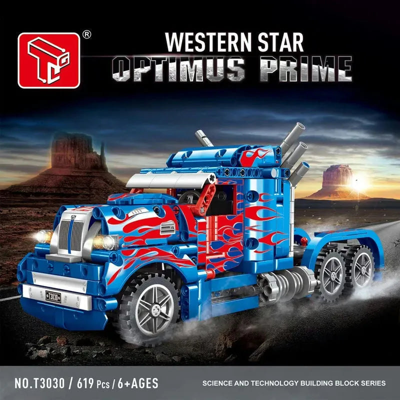 Building Blocks MOC Experts Western Star Truck Bricks Toys T3030 Construction Set Toys - 3