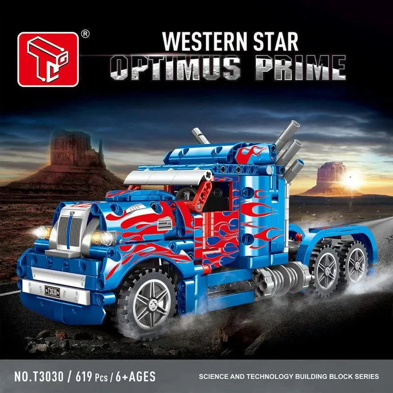 Building Blocks MOC Experts Western Star Truck Bricks Toys T3030 - 3