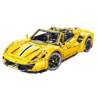 Thumbnail for Building Blocks MOC Ferrari 488 Super Racing Sports Car Bricks Toy T5005A - 1