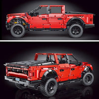 Thumbnail for Building Blocks MOC Ford F - 150 Raptor Pickup Truck Tech Bricks Toy T5014A - 5