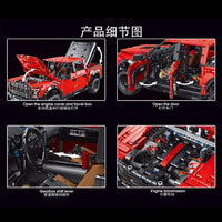 Thumbnail for Building Blocks MOC Ford F-150 Raptor Pickup Truck Tech Bricks Toy T5014A Construction Set Toys - 6