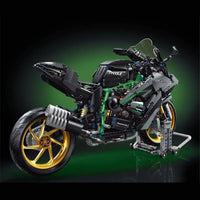 Thumbnail for Building Blocks MOC KAWASAKI H2R Racing Motorcycle Bricks Toys T4019 Construction Set Toys - 3