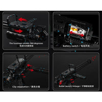 Thumbnail for Building Blocks MOC Military Gatling Cannon Gun Weapon Bricks Toy T2036 - 4