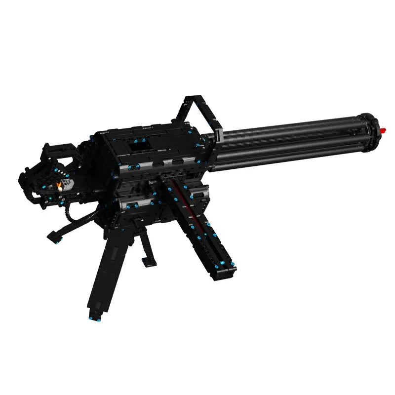 Building Blocks MOC Military Gatling Cannon Gun Weapon Bricks Toy T2036 - 1