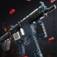 Thumbnail for Building Blocks MOC Military MP5 Submachine Gun Weapon Bricks Toy T2035 Construction Set Toys - 5