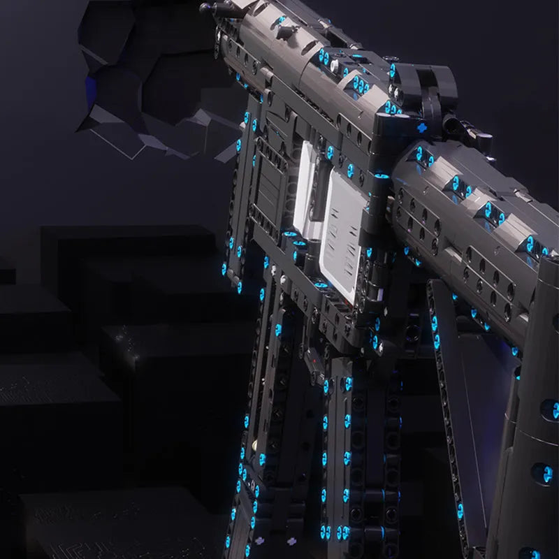 Building Blocks MOC Military MP5 Submachine Gun Weapon Bricks Toy T2035 Construction Set Toys - 6