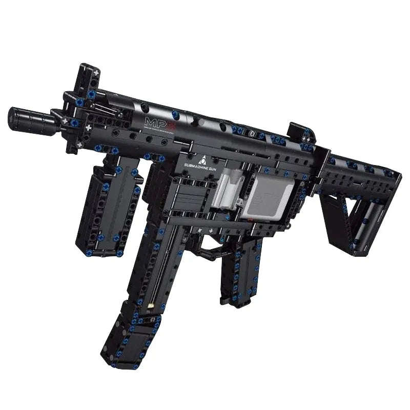 Building Blocks MOC Military MP5 Submachine Gun Weapon Bricks Toy T2035 Construction Set Toys - 1