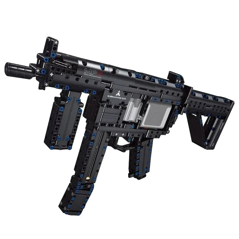 Building Blocks MOC Military MP5 Submachine Gun Weapon Bricks Toy T2035 - 1