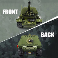 Thumbnail for Building Blocks MOC Military WW2 Army Tank Destroyer Bricks Toy T4012 Construction Set Toys - 6