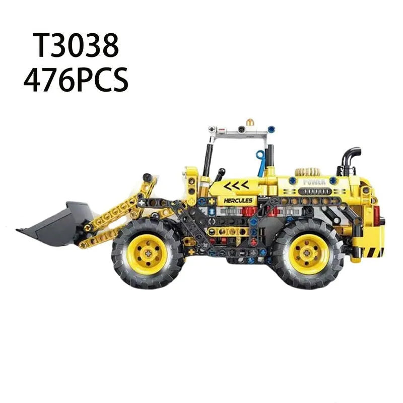 Building Blocks MOC Mini City Front Loader Truck Bricks Toys T3038 - 1