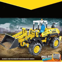 Thumbnail for Building Blocks MOC Mini City Front Loader Truck Bricks Toys T3038 - 3