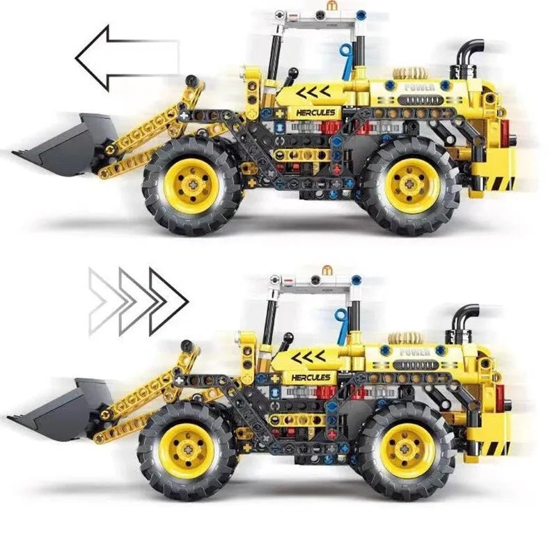 Building Blocks MOC Mini City Front Loader Truck Bricks Toys T3038 - 2