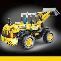 Thumbnail for Building Blocks MOC Mini City Front Loader Truck Bricks Toys T3038 - 5