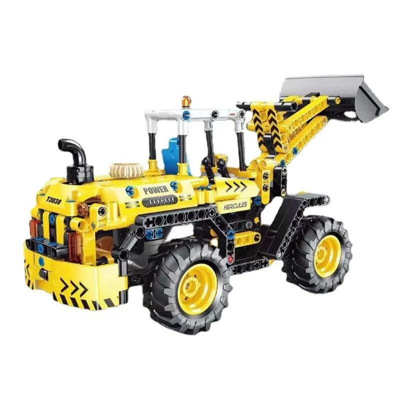 Building Blocks MOC Mini City Front Loader Truck Bricks Toys T3038 - 8