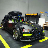 Thumbnail for Building Blocks MOC Motorized RC Audi RS6 Avant Racing Car Bricks Toy T5023 - 17
