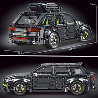 Thumbnail for Building Blocks MOC Motorized RC Audi RS6 Avant Racing Car Bricks Toy T5023 - 3