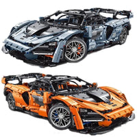 Thumbnail for Building Blocks MOC Motorized RC McLaren Senna Hypercar Bricks Toy T5013A Construction Set Toys - 6