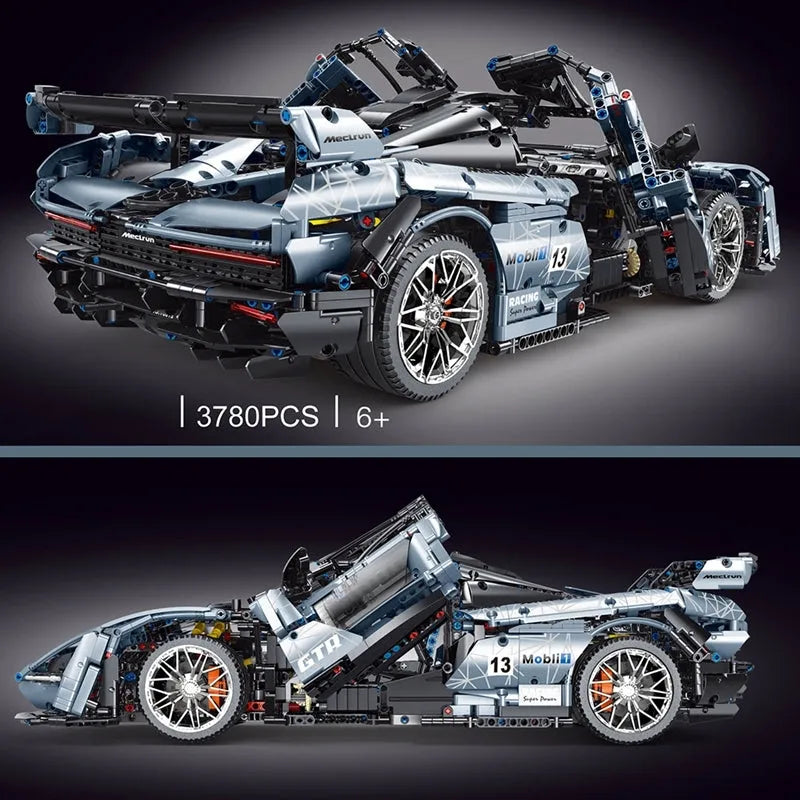 Building Blocks MOC Motorized RC McLaren Senna Hypercar Bricks Toy T5013A Construction Set Toys - 2