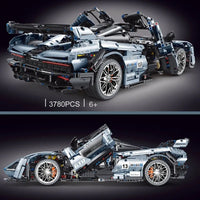 Thumbnail for Building Blocks MOC Motorized RC McLaren Senna Hypercar Bricks Toy T5013A Construction Set Toys - 2