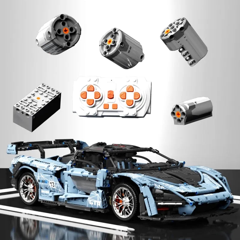 Building Blocks MOC Motorized RC McLaren Senna Hypercar Bricks Toy T5013A Construction Set Toys - 5