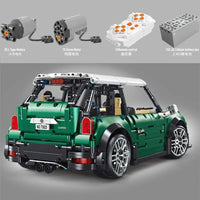 Thumbnail for Building Blocks MOC Motorized RC MINI Cooper S Sports Car Bricks Toys T5025A - 7