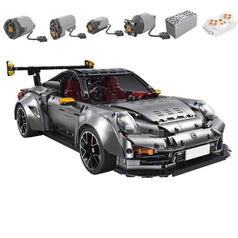 Building Blocks MOC Motorized RC Porsche 911 GT2 RS Sports Car Bricks Toy - 1