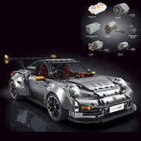 Thumbnail for Building Blocks MOC Motorized RC Porsche 911 GT2 RS Sports Car Bricks Toy - 2