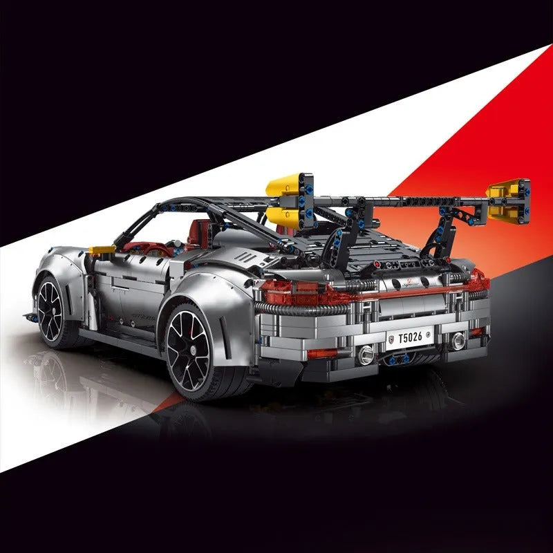 Building Blocks MOC Motorized RC Porsche 911 GT2 RS Sports Car Bricks Toy - 4