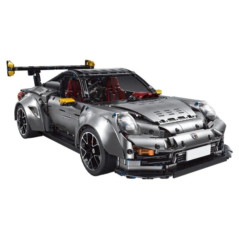 Building Blocks MOC Motorized RC Porsche 911 GT2 RS Sports Car Bricks Toy - 9