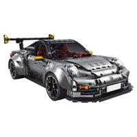 Thumbnail for Building Blocks MOC Motorized RC Porsche 911 GT2 RS Sports Car Bricks Toy - 9