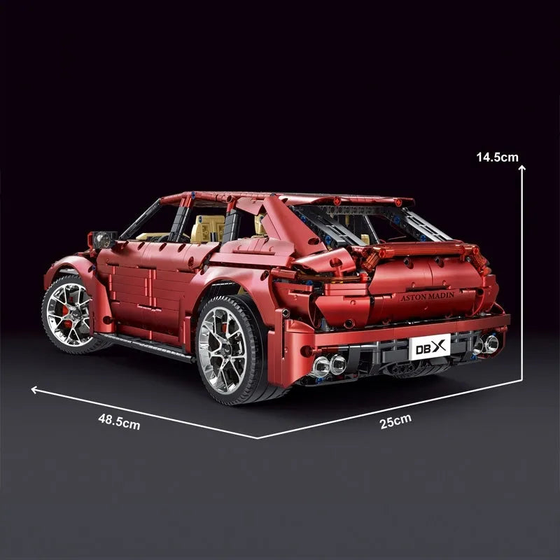Building Blocks MOC Motorized RC Racing Aston Martin DBX Car Bricks Toy Construction Set Toys - 5