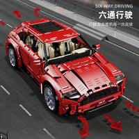 Thumbnail for Building Blocks MOC Motorized RC Racing Aston Martin DBX Car Bricks Toy Construction Set Toys - 11