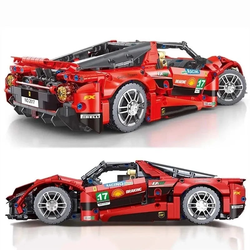 Building Blocks MOC Motorized Supercar RC Sports Racing Car Bricks Toy - 11