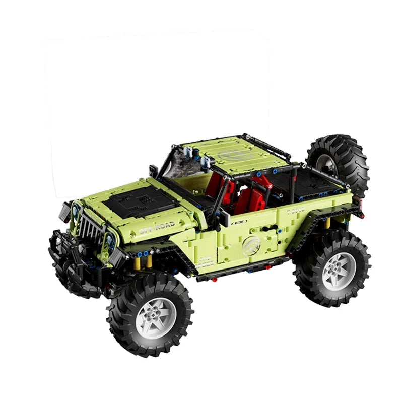 MOC Off - Road JEEP Wrangler Trailcat SUV Car Bricks Toy T5010A