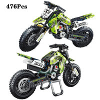 Thumbnail for Building Blocks MOC Off - Road Kawasaki KX450 Motocross Bricks Toy T3033 - 1