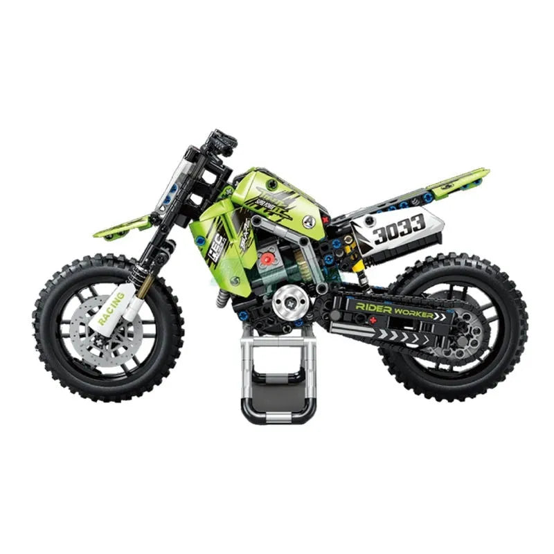 Building Blocks MOC Off - Road Kawasaki KX450 Motocross Bricks Toy T3033 - 5
