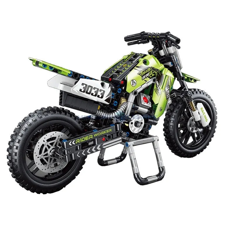 Building Blocks MOC Off - Road Kawasaki KX450 Motocross Bricks Toy T3033 - 7